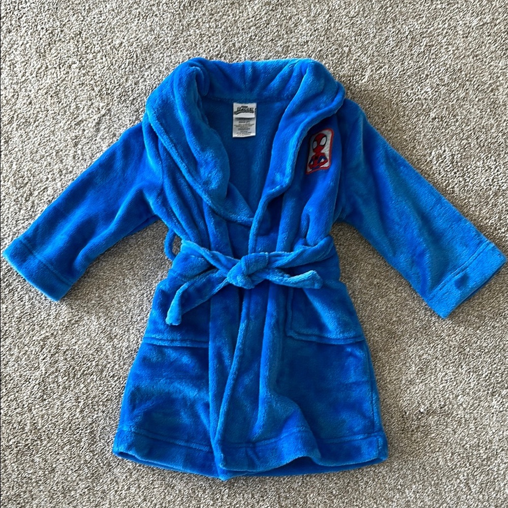 Kids Blue Spidey Pajama Robe